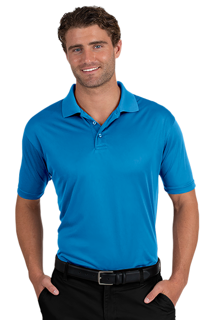 Blue Generation® Men's Titan Value Wicking Short Sleeve Polo