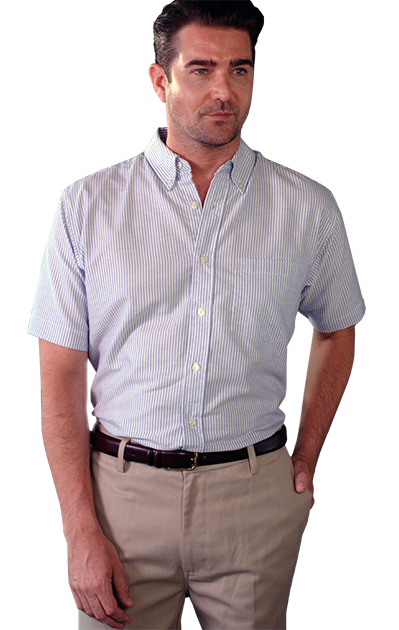 Blue Generation® Men's Short Sleeve Oxford Shirt
