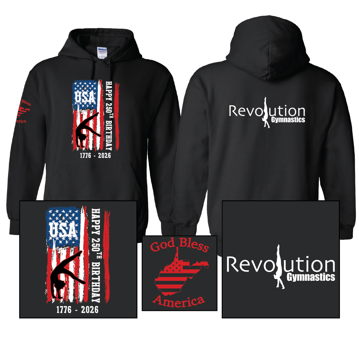 Black Hooded Sweatshirt