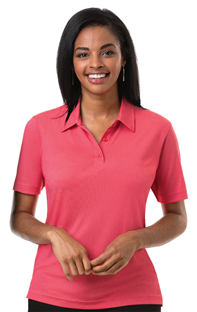 Blue Generation® Ladies' Short Sleeve Nailhead Polo