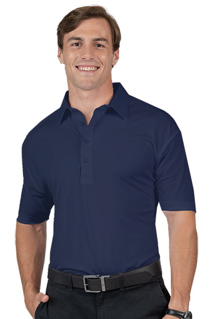 Blue Generation® Men's Bonded Collar Dress Polo