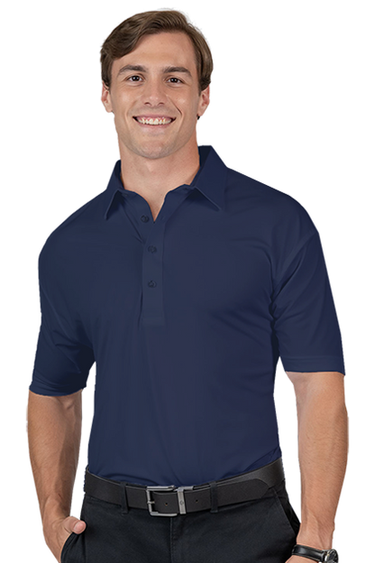 Blue Generation® Men's Bonded Collar Dress Polo
