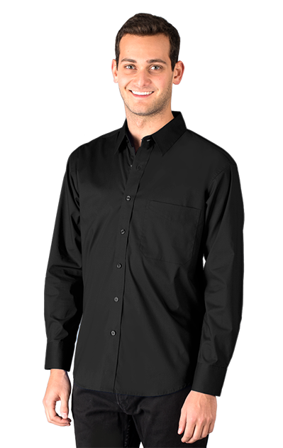 Blue Generation® Men's Long Sleeve Superblend Untucked Shirt