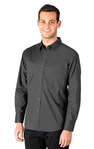 Blue Generation® Men's Long Sleeve Superblend Untucked Shirt