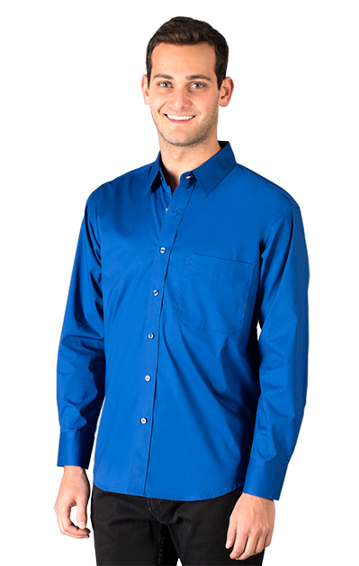 Blue Generation® Men's Long Sleeve Superblend Untucked Shirt