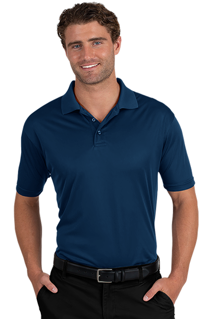 Blue Generation® Men's Titan Value Wicking Short Sleeve Polo