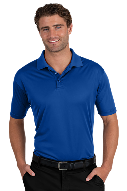 Blue Generation® Men's Titan Value Wicking Short Sleeve Polo