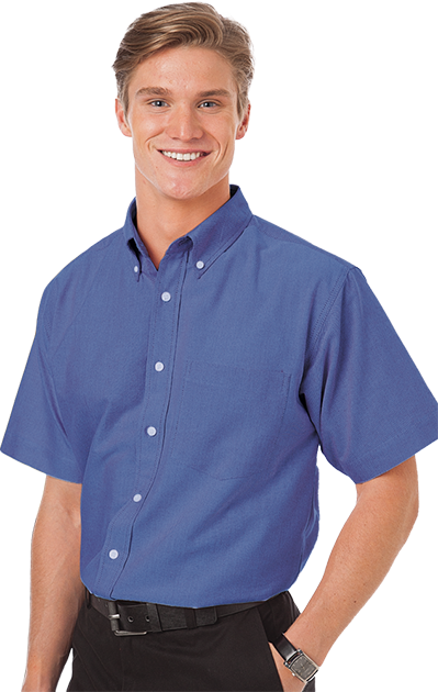 Blue Generation® Men's Short Sleeve Oxford Shirt
