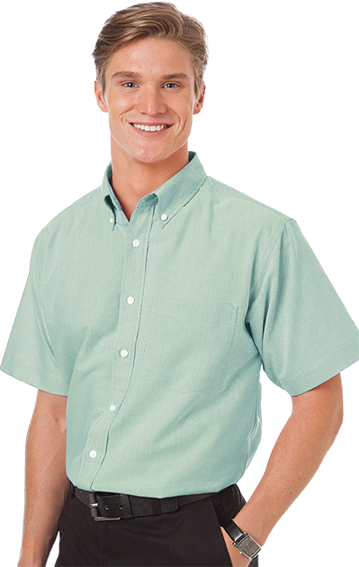 Blue Generation® Men's Short Sleeve Oxford Shirt