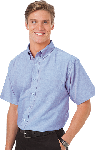 Blue Generation® Men's Short Sleeve Oxford Shirt