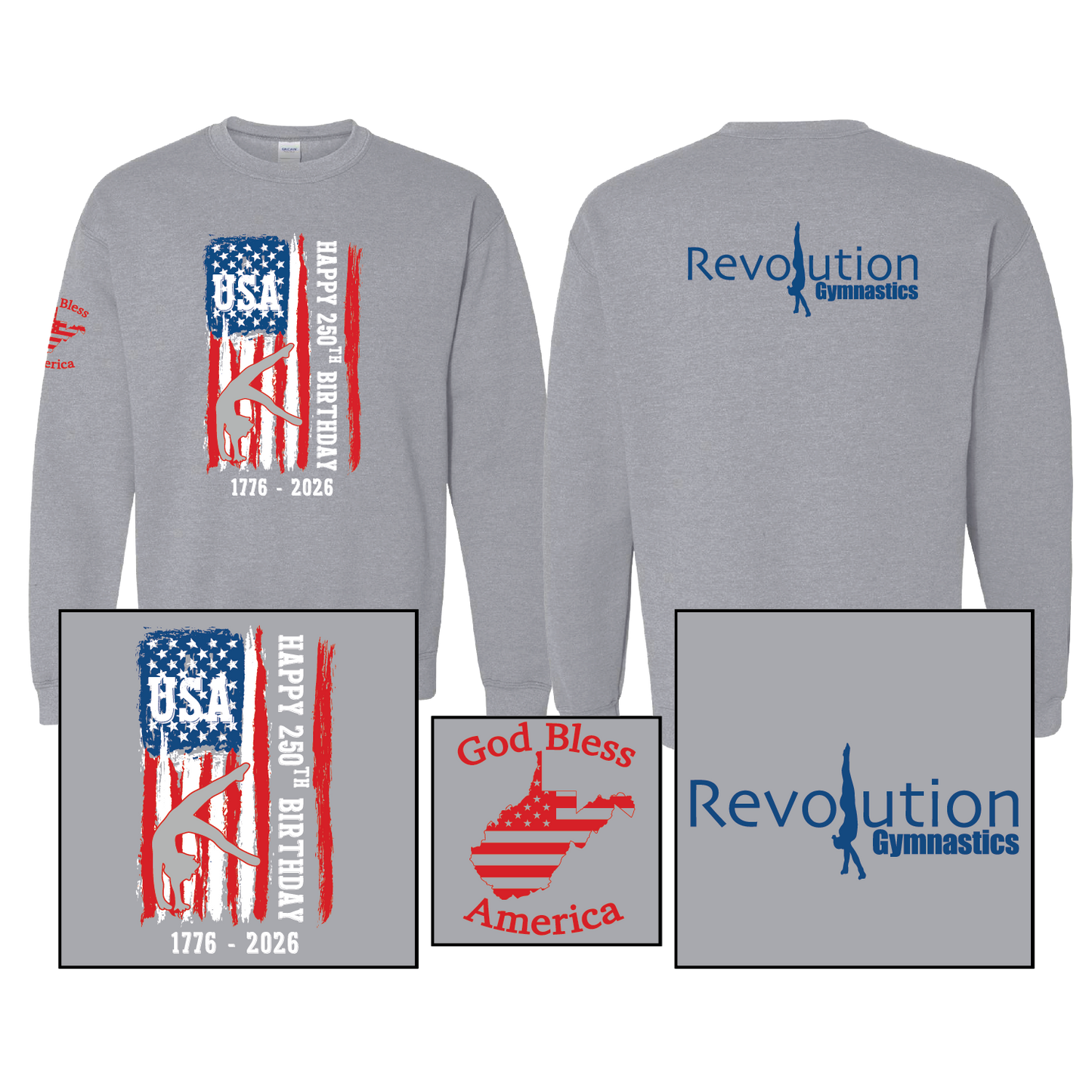 Sport Grey Crewneck Sweatshirt